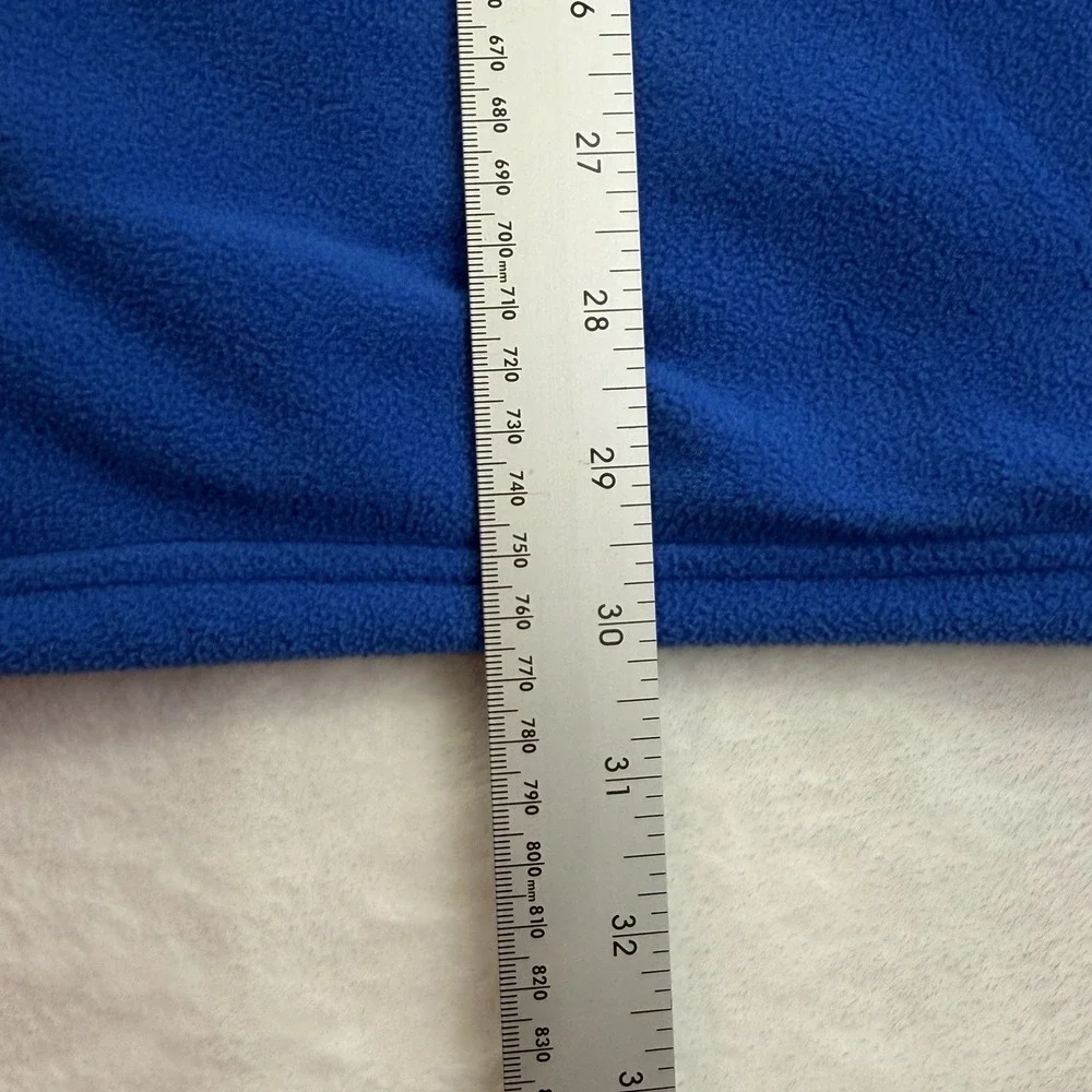 The North Face Full Zip Fleece Jacket Men's XL Blue Pockets Outdoor Winter